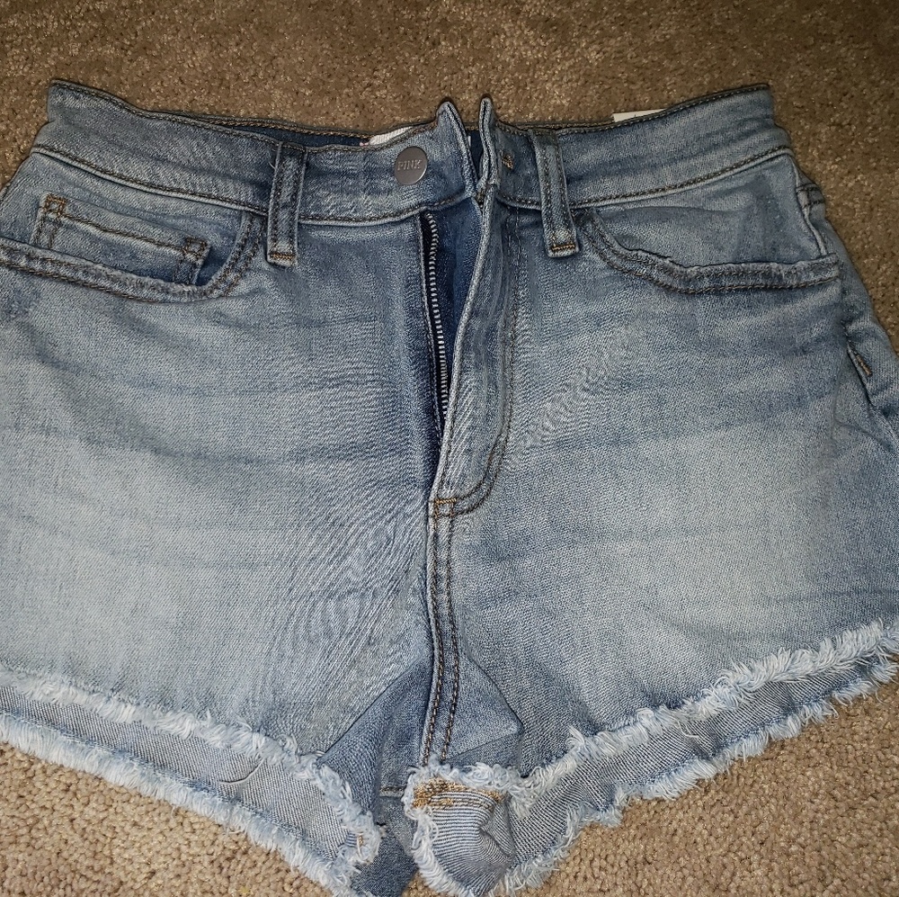 Pink high waisted shorts